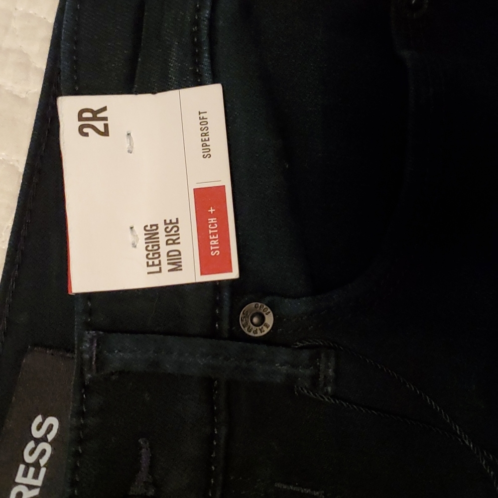 Express Dark Wash Skinny Jeans,  Size 2R, Jeans - Picture 9 of 14